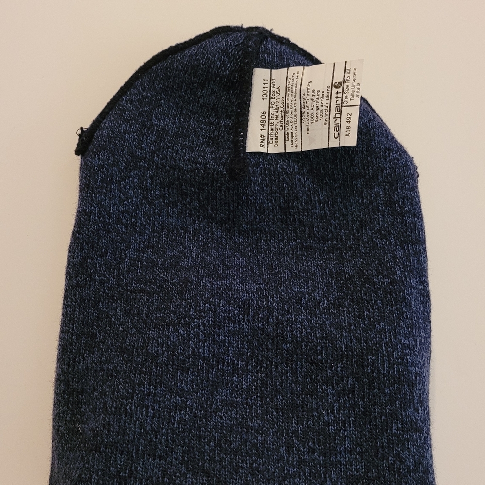 NWOT Carhartt Knit Cuffed Adult Beanie Acrylic A18 Watch Hat - Picture 5 of 11